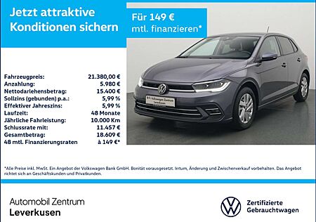 VW Polo Volkswagen Style DSG APP CONNECT KAM MATRIX ACC SHZ